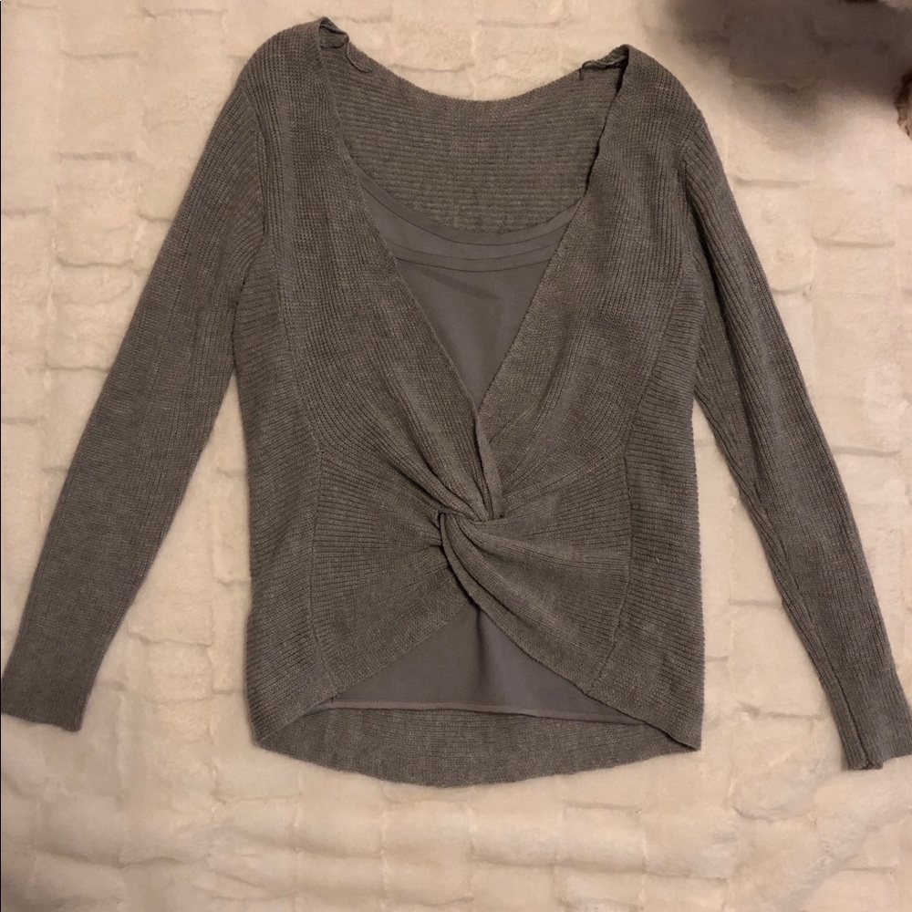White  House Black Market Reversible Sweater
